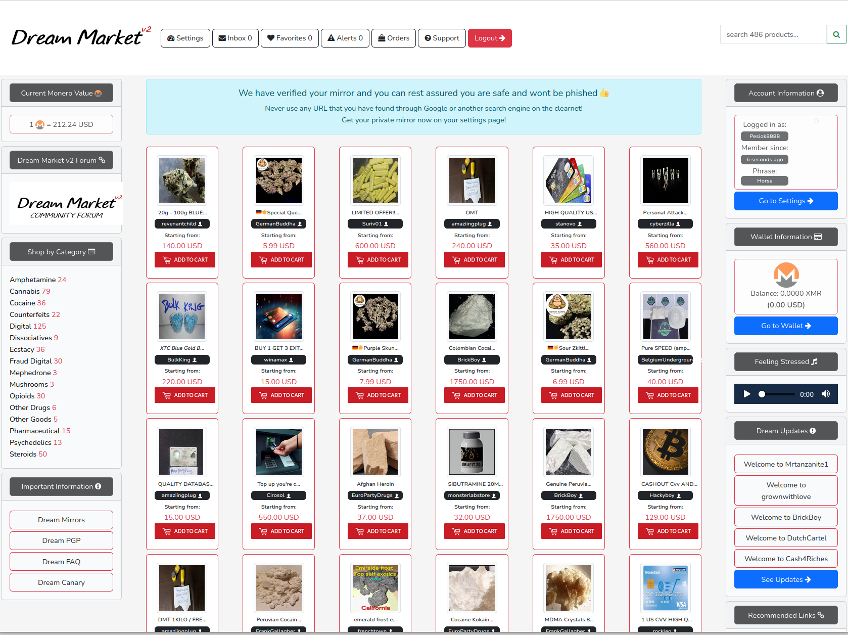 Marketplace Homepage